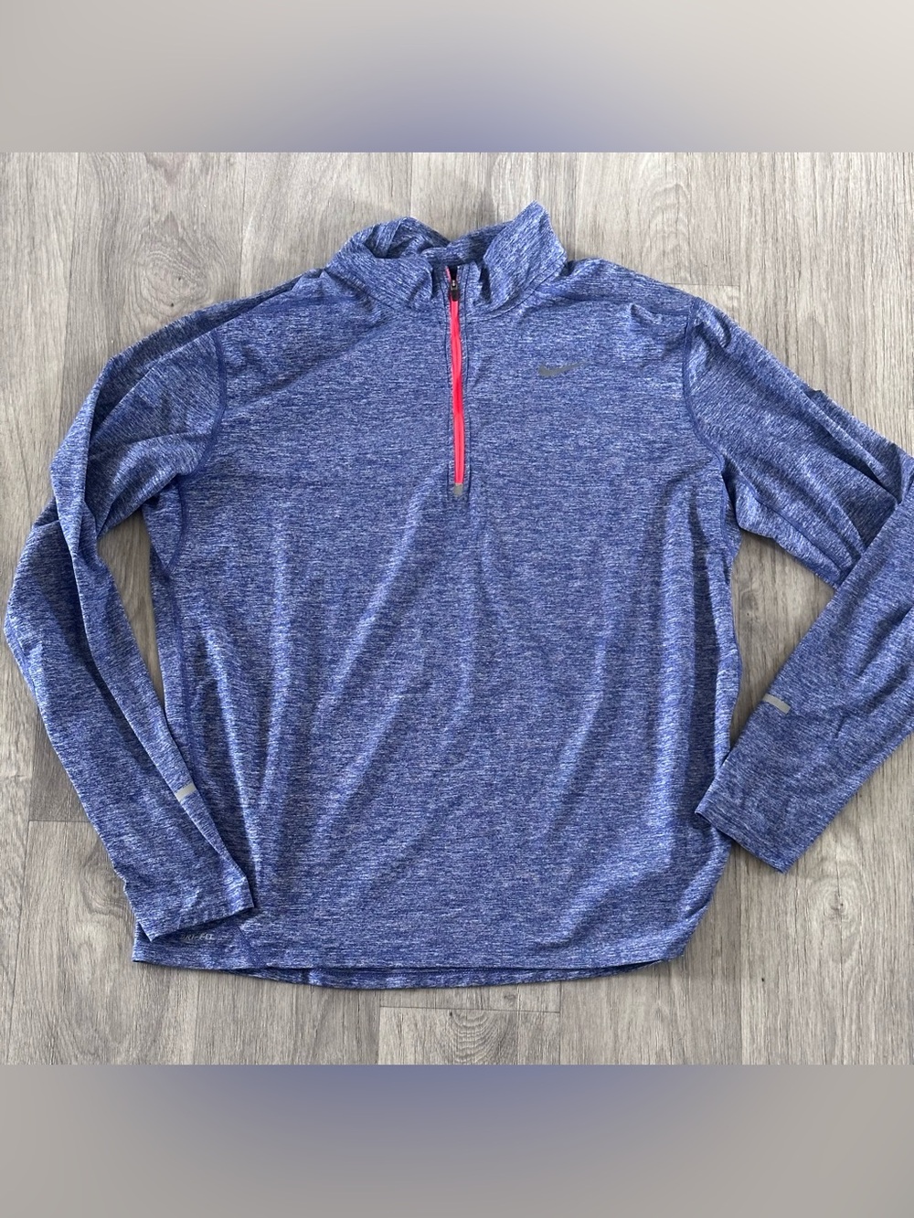 Nike Dri Fit Running Men's XL Blue/Purple Quarter 1/4 Zip Pullover EXCELLENT